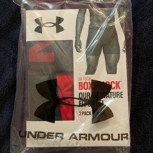 Under Amour Tech Boxerjock 2 pack Black & Red